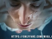STRIP-TEASE ASS AND CUM Cum on my face - MIKA AYDEN