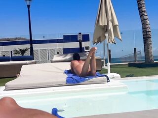 I Meet a Excited Latin babe Tourist at the Pool. Sucked and Screwed by a Stranger in a Hotel at a Seaside Resort