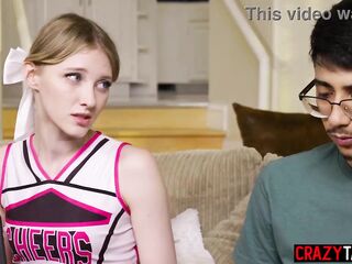 Hot sweetheart drank large shlong and hawt teen enjoyed coarse vagina screwing