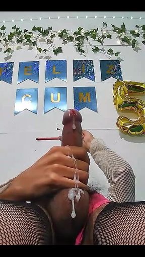Xmas Solo Masturbation