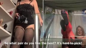 Pantyhose tease August 1st 2022