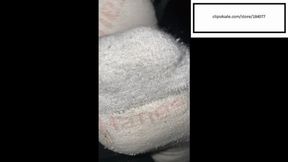 Delicious Hanes Socked feet get tickled