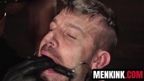 Bald Cliff Jensen wrecks Buck Richards in merciless dungeon torment