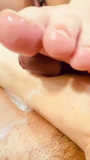 Dont look at my wet pussy, tonight I am going to make you cum on my feet   Clip 1