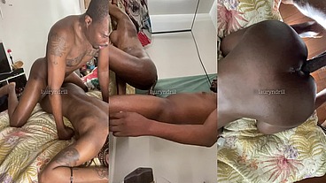 Lauryndrill - ebony ts gets creampie