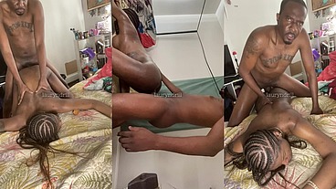 Lauryndrill - ebony ts gets creampie
