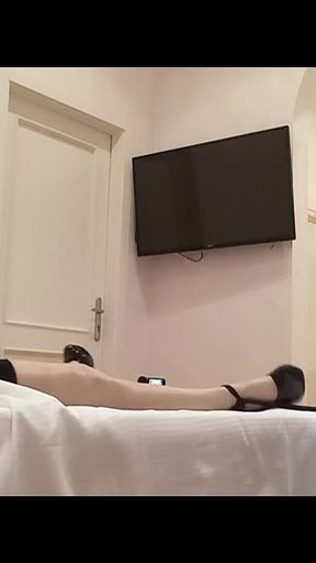 MILF in Stockings and Heels, Tied up and Fucked