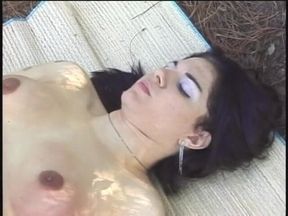 Horny shemales fucking their boys outdoor