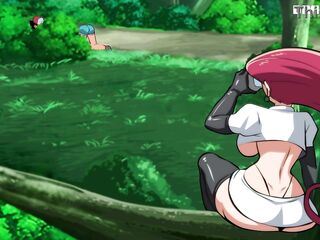 Jessica, Ash & Misty got 3some