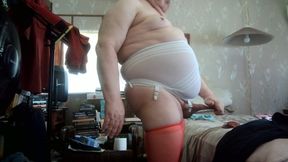 WIENER GIRL - girdled wiener play