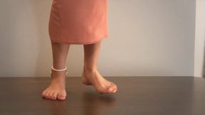 Amazing Feet Of Stella In Pink Dress - HD 1920x1080