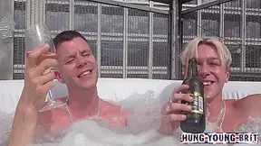 Four Guys Engaging In Secret Anal Play With Loads Of Cum