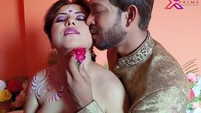 Big cock finger fucks wife on their first night