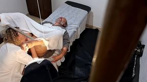 he went to the doctor to have his prostate examined, but the doctor stuck the strapon in his ass.