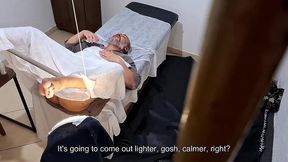 he went to the doctor to have his prostate examined, but the doctor stuck the strapon in his ass.