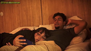 My stepsister lays on my lap and I couldn&#8242;t help but touch myself while we watched the movie