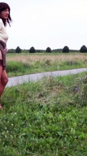Slut On Offer - Public Posed &amp; Wanked   Clip 1