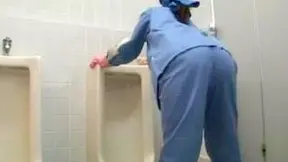 Stranger Fucks Toilet cleaner in Toilet