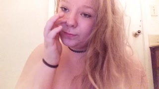 Horny Teen Girl Strips and Sucks on Fingers