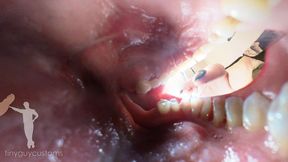 Bella Shrunken Foot Slave Mouth Tease - VR360