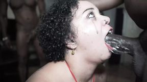 Dark-skinned Cutie Kylie Fae Receives Lewd Oral&#x1F61C; from Unscrupulous Males