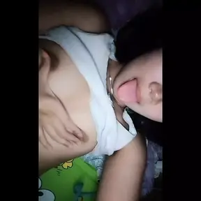 Beautiful Asian MILF gets off from solo breast and anal play