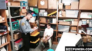 BoyPunish.com - Security squad's intense breaching and raw ass fucking of a thief in