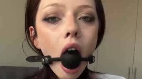 Model video sent by @jadiexbaddie @Ball Gag and #Brunette #Nude #Sexy nsfw porno film | Tik.Porn