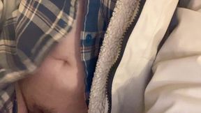 Hana Sit on Toilet Clean Her Hairy Pussy