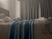 Sissy crossdress while riding double dildo