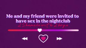 shemale vanessa rafaella and shemale leticia rodrigues - i was at the club with my friend and two guys called us to fuck and soon we were fucking inside the club