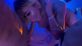 shemale vanessa rafaella and shemale leticia rodrigues - i was at the club with my friend and two guys called us to fuck and soon we were fucking inside the club