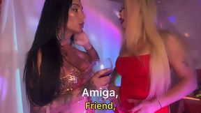 shemale vanessa rafaella and shemale leticia rodrigues - i was at the club with my friend and two guys called us to fuck and soon we were fucking inside the club