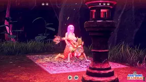 Pawsmati Goddess Enjoys Wild Triple Lovemaking in Hot 3D Hentai Action