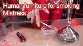 Human table for smoking Domme | Mistress Karino, Lunastazja