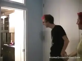 Emo Chick Sylvia Takes Joey's Cock in the Shower