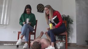 Mistresses Tatjana and Natasa love spitting wmv