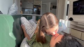 Innocent Model Fucks Her Step Cousin While Her Boyfriend Works
