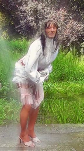 Unforgettable moment from &quot;Wanking Sissy With Outdoor Cumshot&quot;