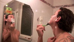 Hairy babe gets her pussy shaved and banged