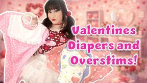 Diapers and Valentines Overstimulation
