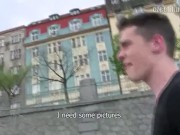 CZECH HUNTER 353 -  Hunk Gets Paid To Suck Cock And Fucked Bareback Outside