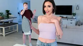 Jealous stepmom hears about his apartment plans and fucks him to make him stay home