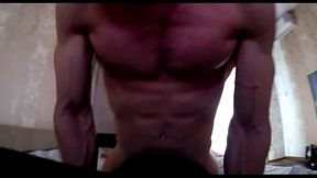 Feel how I fuck you! Russian gay porn with a muscular straight man in the first person. Moans and a powerful orgasm. Cum on the back of a gay man