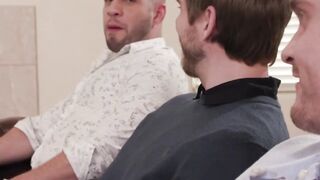 TS stripper Brittney Kade anal pounded in a nasty gangbang