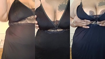 Small breast BBW tease