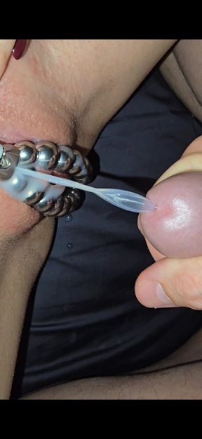 Pullout and cum on my hot milf pussy cumpilation