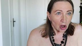 Mature &mdash;  Busty Granny Rides With Passion