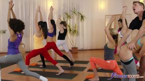 Fitness Rooms - Yenna Black, Luna Corazon Share Yoga Instructor