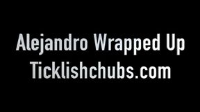 Alejandro Wrapped Up, Double Team Tickling His Exposed Feet and Making Him Laugh and Squeal (1080p HD)